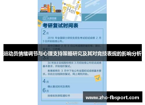 运动员情绪调节与心理支持策略研究及其对竞技表现的影响分析 运动员情绪调节与心理支持策略研究及其对竞技表现的影响分析
